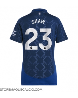 Manchester United Luke Shaw #23 Maglia Gara Trasferta Repliche 2024-25 Donna Maniche Corte Manchester United Luke Shaw #23 Maglia Gara Trasferta Repliche 2024-25 Donna Maniche Corte